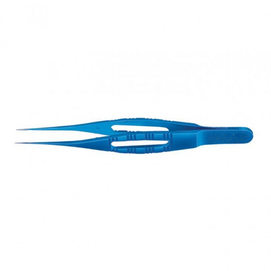 Pierse Corneal Forceps, Straight, W/Platform, Titanium